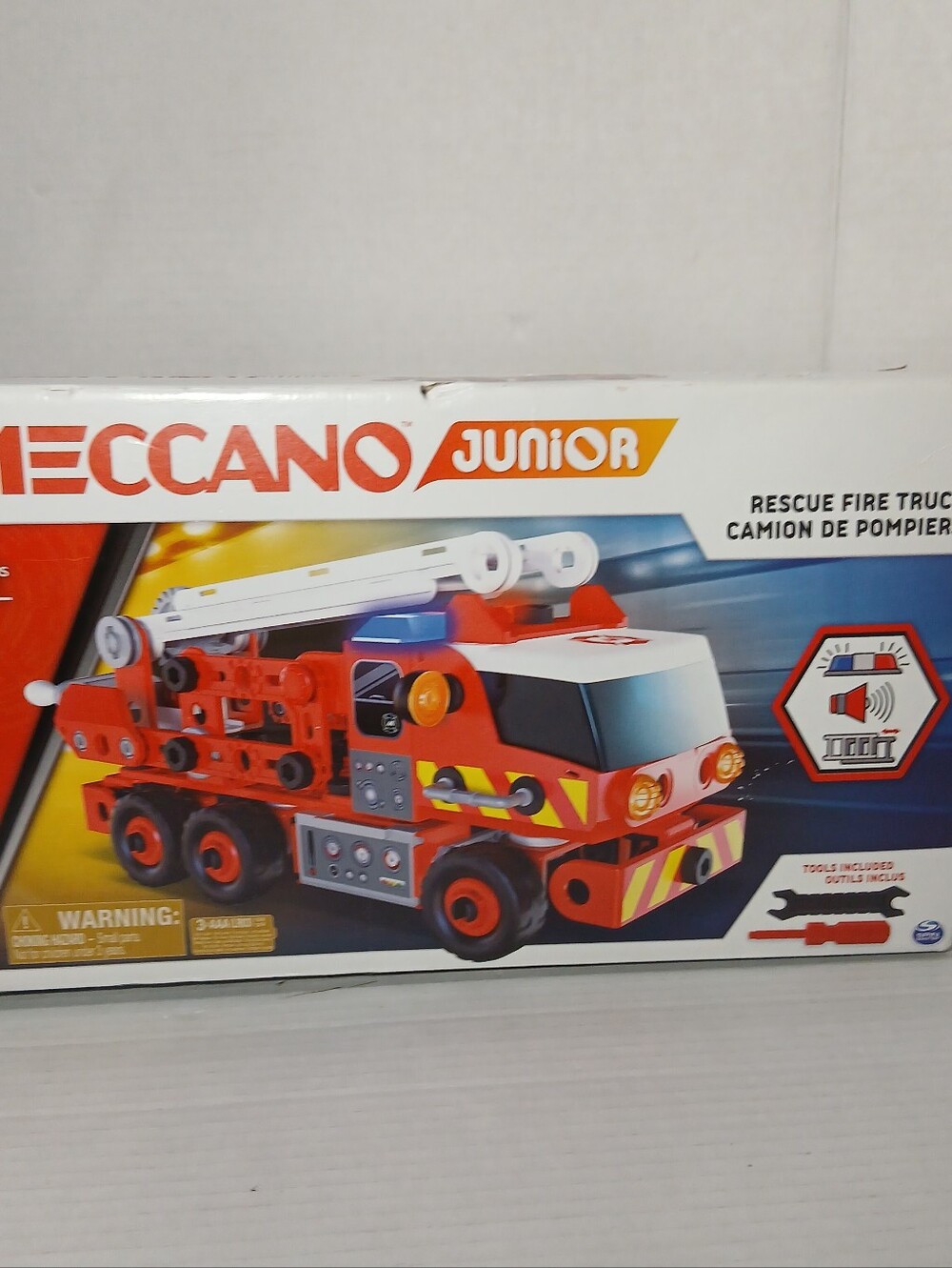 Meccano Junior Rescue Fire Truck Model Building Kit Age 5+ 20107 New Sealed